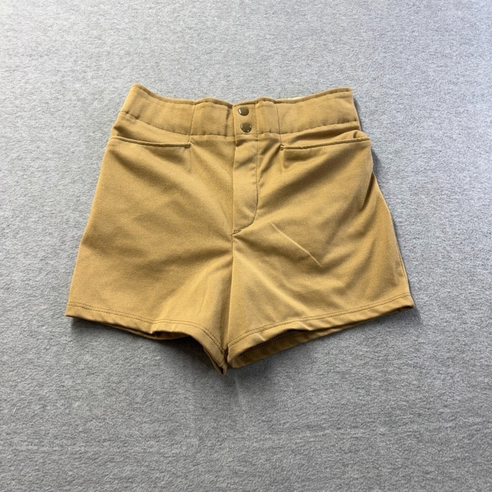Vintage Russell Athletic Coach Shorts Mens Medium Beige Retro Activewear USA